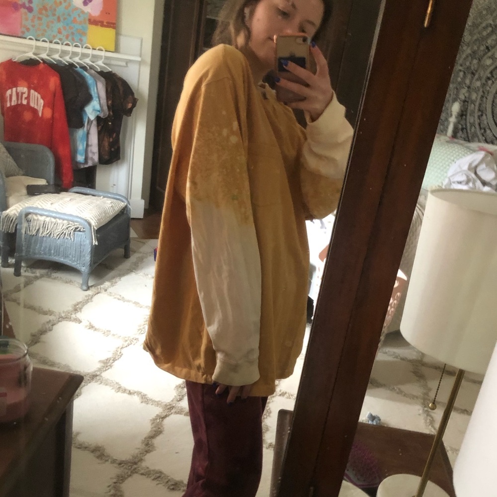 cozy oversize orange sleepwear tee